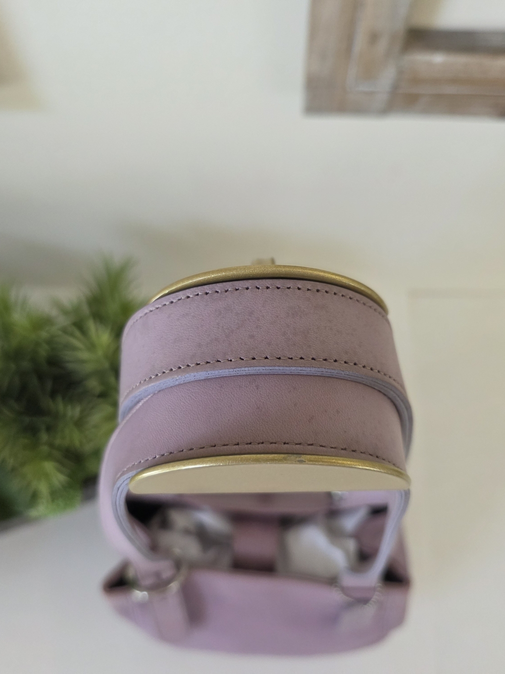 Vintage Coach Soho Buckle Shoulder Bag Lilac Lavender Glove Tanned Leather Y2k - Picture 8 of 15